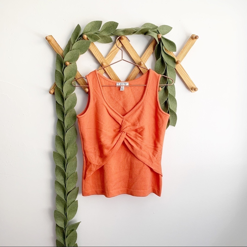 St. John Santana Knit Twisted Top